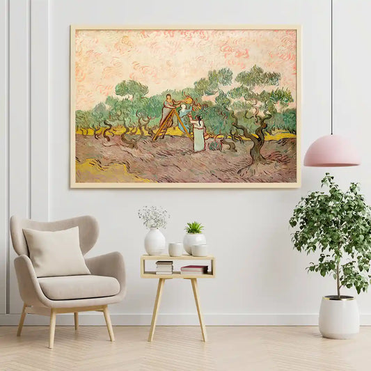 Women Picking Olives by Vincent Van Gogh 1889