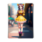 Street Girl in Yellow Dress - Anime Illustration