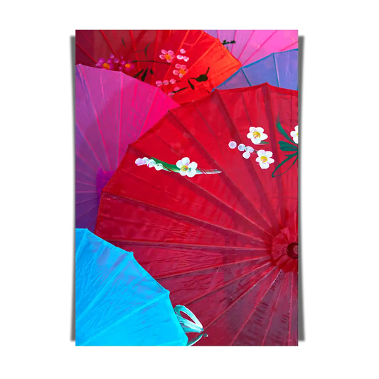 Colourful Japanese Traditional Wagasa Umbrella PL