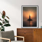 Lighthouse Tower in Sunset Digital Art