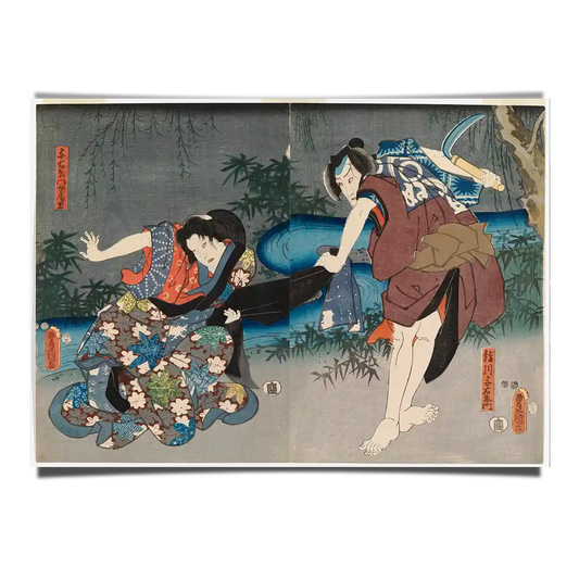 Mimasu No Date Zome by Utagawa Kunisada 1853