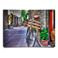 Classic Delivery Bicycle in Traditional Town Streets of Gimigano Italy