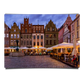 Old Market Square Shop Front and Cafes in Poznan Poland