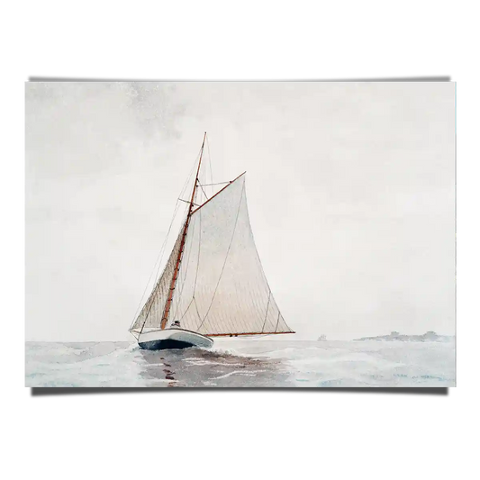 Sailing off Gloucester by Winslow Homer 1880