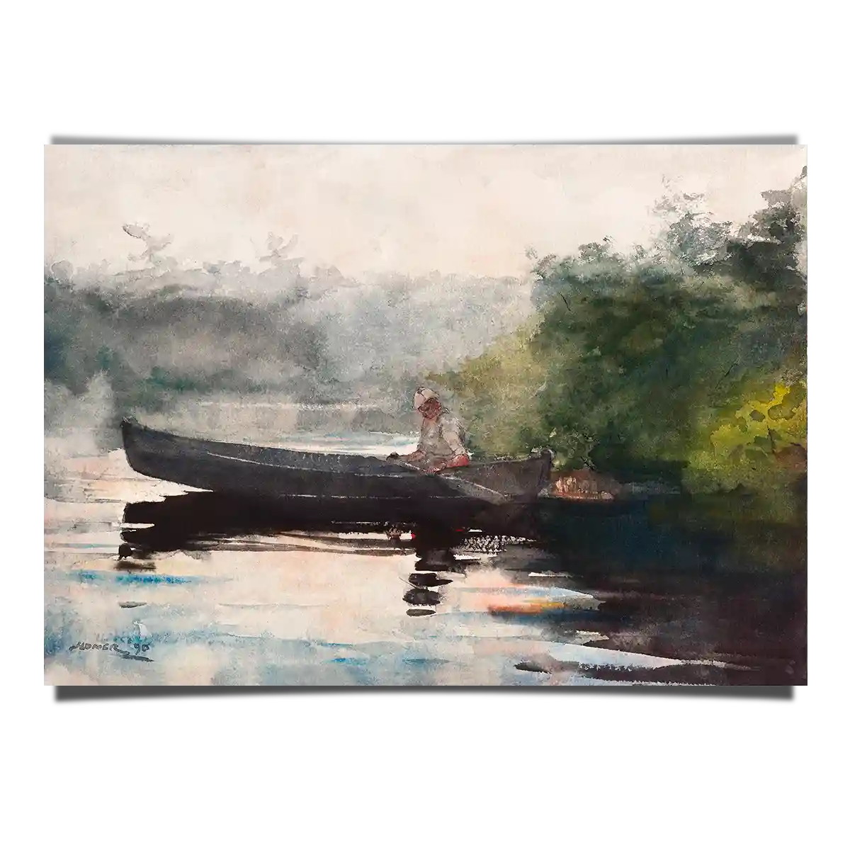 The End of The Day Adirondacks by Winslow Homer 1890