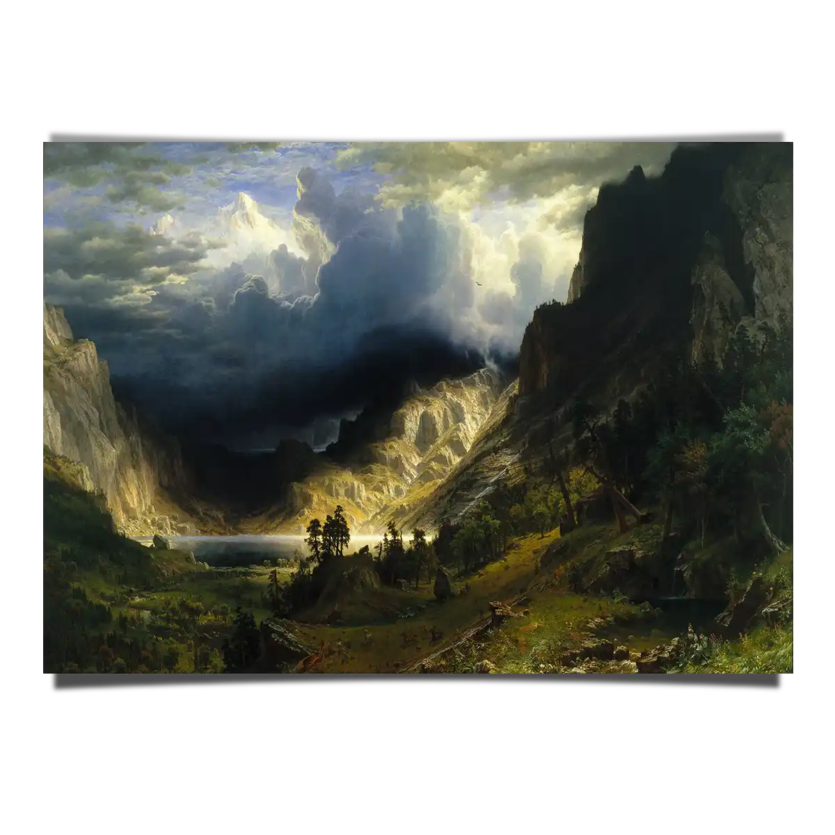 A Storm in the Rocky Mountains of Mt Rosalie by Albert Bierstadt