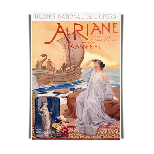 Ariane Theatre National De L'Opera 1906 Retro Poster