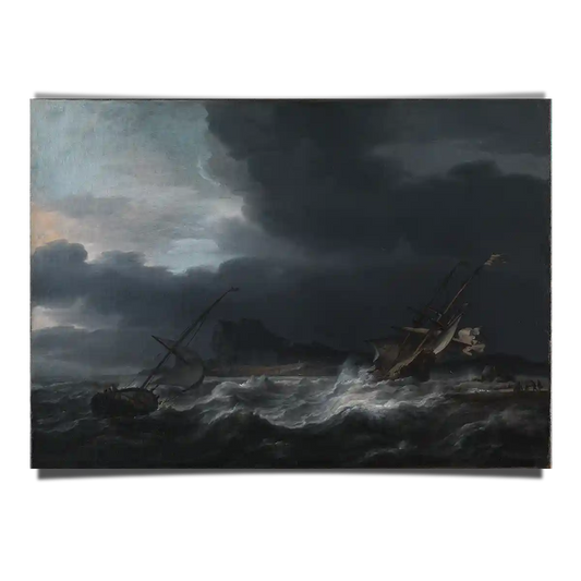 Crazy Off The Rocky Coast by Jan Theunisz Blanckerhoff 1643-1669