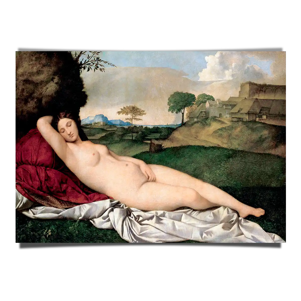 Sleeping Venus - Venere di Dresda by Giorgione and Titian 1508