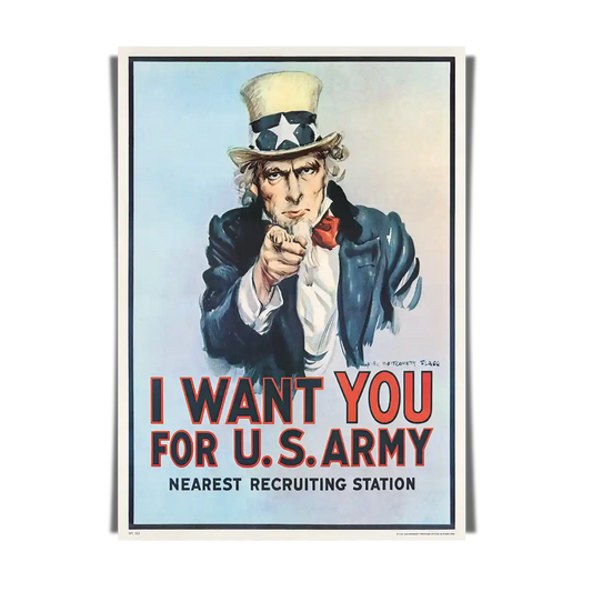 Want You! Uncle Sam Classic Recruitment Poster
