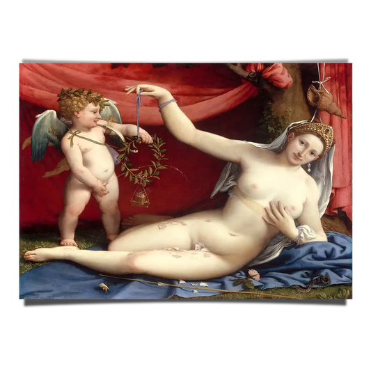 Venus and Cupid - Lorenzo Lotto 1520