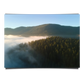 Aerial View Foggy Morning