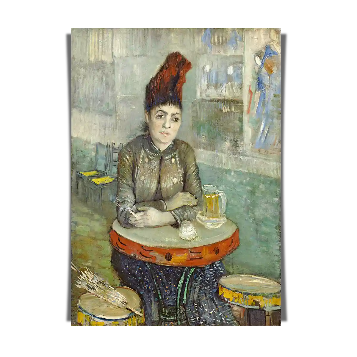 Agostina Segatori In Cafe du Tambourin by Vincent Van Gogh 1887