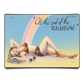 End Of The Rainbow - Classic Pin Up Girl Poster in 1940s