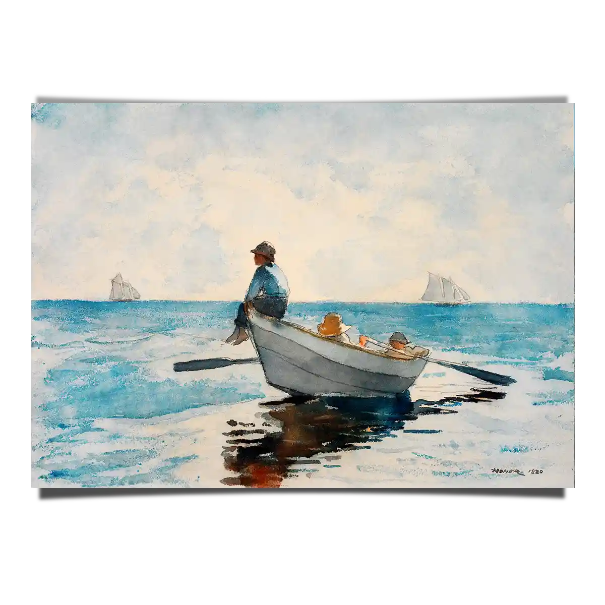 Boys in a Dory by Winslow Homer 1880
