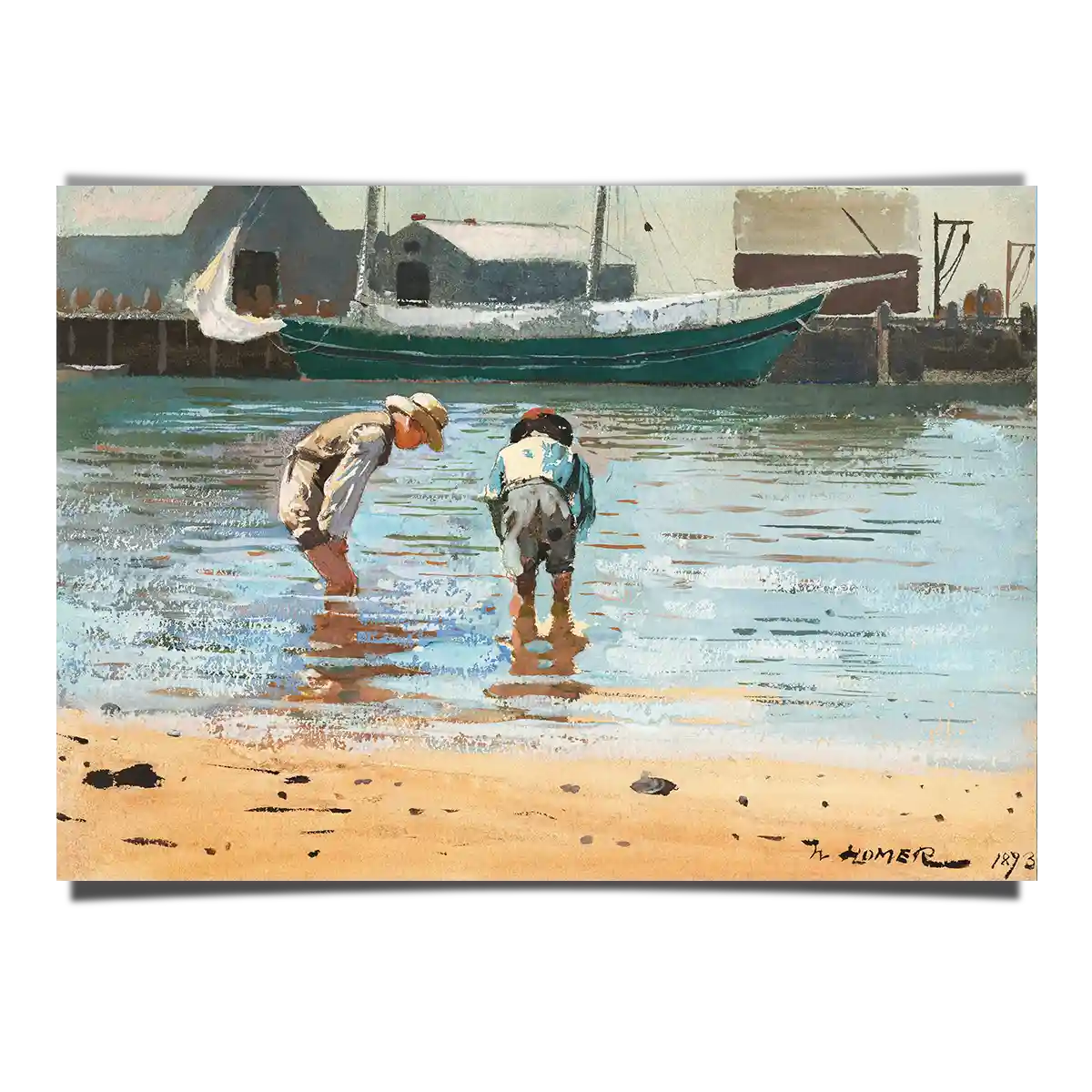 Boys Wading by Winslow Homer 1873