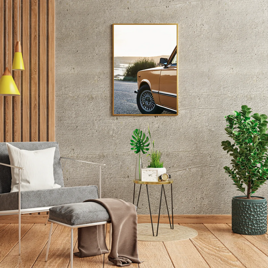 Brown Vintage Car