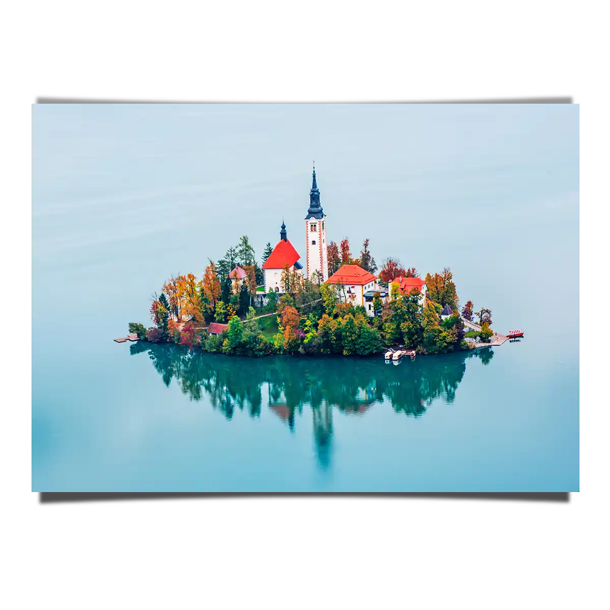 Pilgrimage Church of the Assumption of Mary in the Island of Lake Bled Slovenia