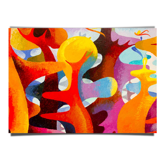 Colorful Abstract Oil Painting