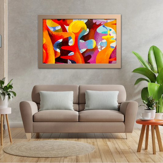 Colorful Abstract Oil Painting