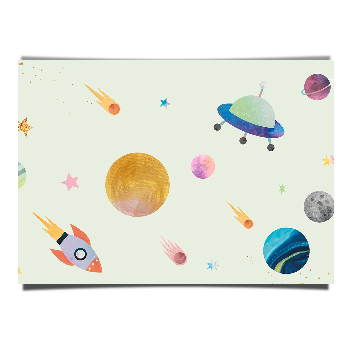 Colorful Galaxy Pattern