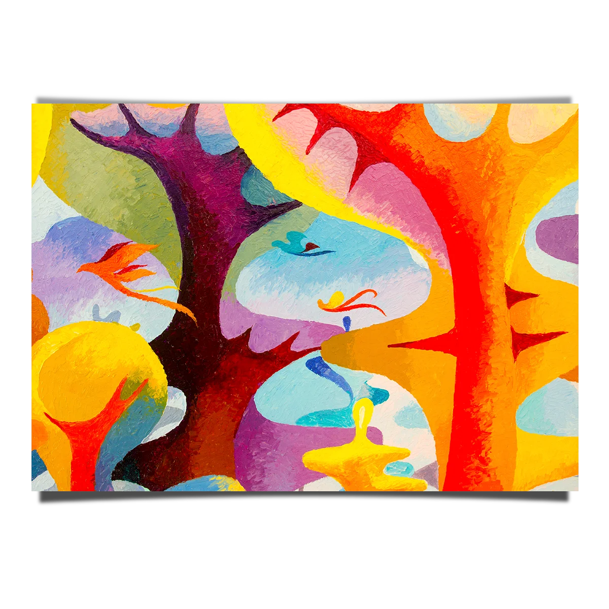 Abstract Colourful Trees