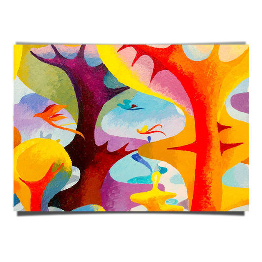 Abstract Colourful Trees