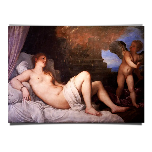 Danae and the Shower of Gold by Titian - Tiziano Vecelli 1544