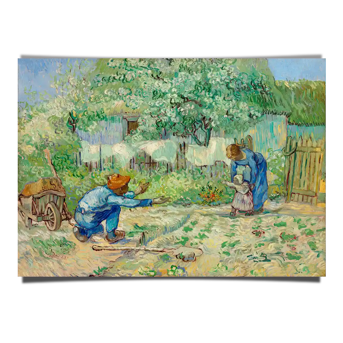 First Steps After Millet by Vincent Van Gogh 1890