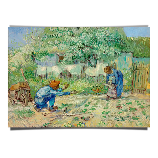 First Steps After Millet by Vincent Van Gogh 1890