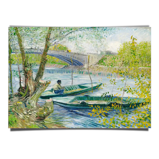 Fishing In Spring The Pont de Clichy by Vincent Van Gogh 1887