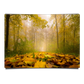 Foliage Carpet on Foggy Autumn Forest Floor