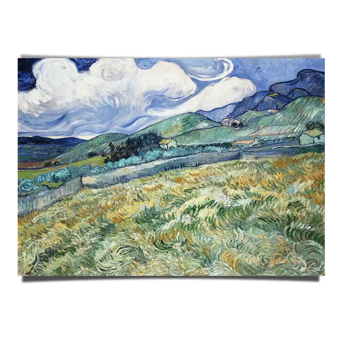 From Saint Remy by Vincent Van Gogh 1889