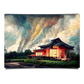 Garden House With Voluminous Clouds