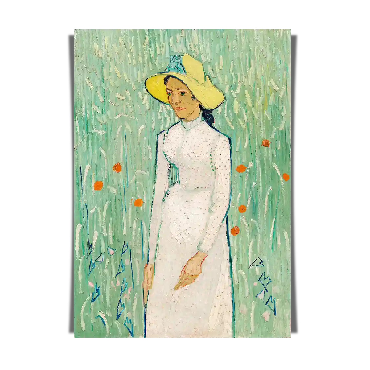 Girl in White by Vincent Van Gogh 1890