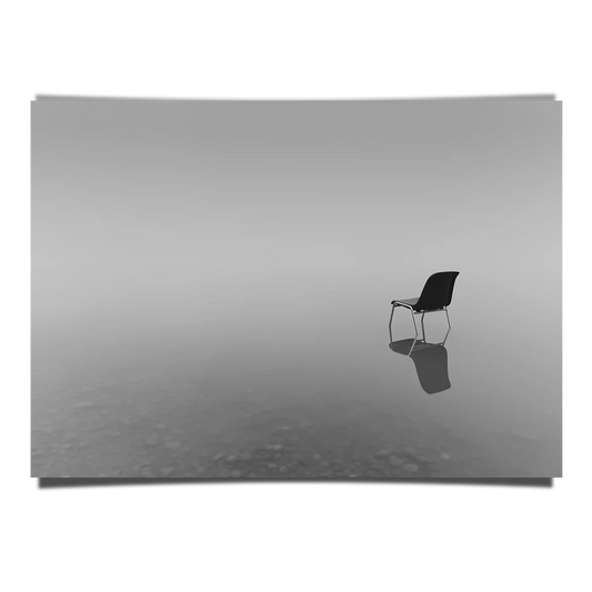 Grayscale Shot Minimalist Chair