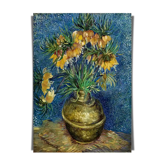 Imperial Fritillaries In Copper Vase by Vincent Van Gogh 1887