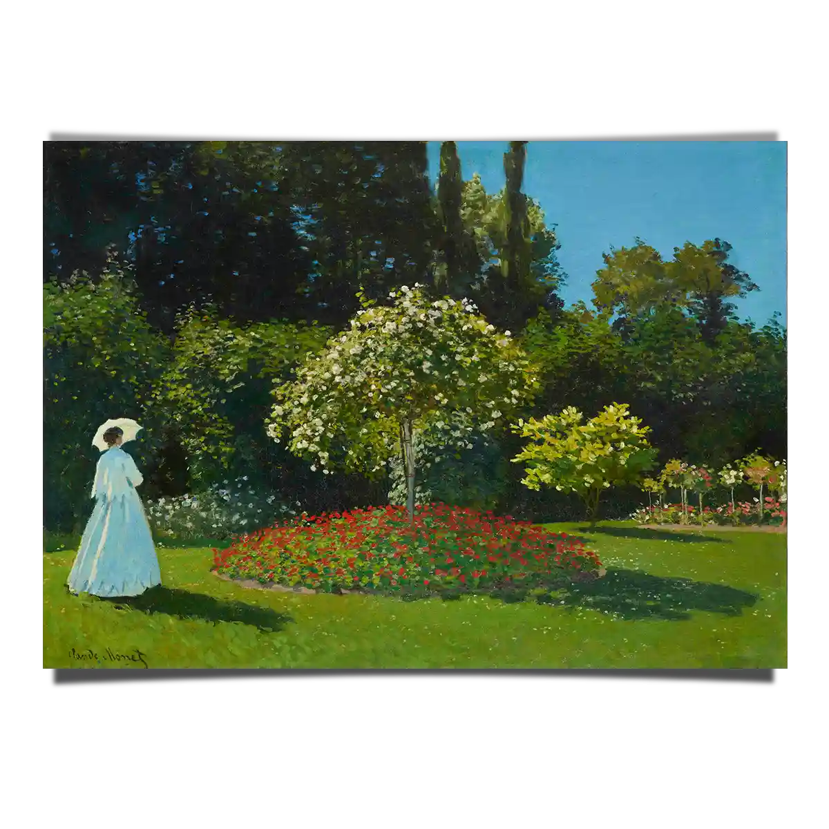 Lady in the Garden by Claude Monet 1867