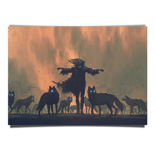 Man And His Demonic Wolves