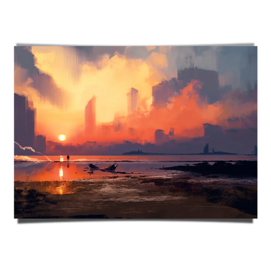 Man Looking At The Skyscraper