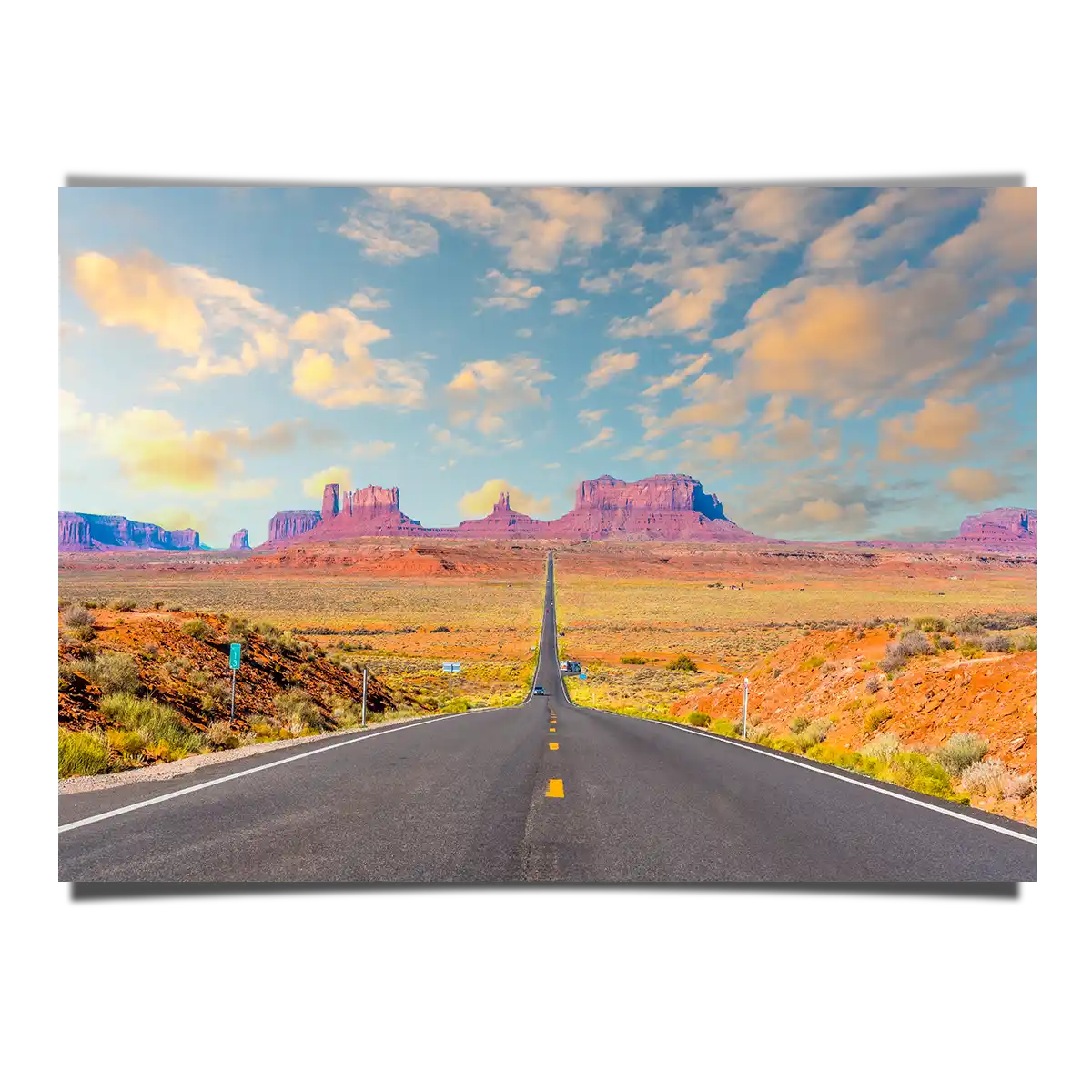 Monument Valley National Park Overlooking From the Road