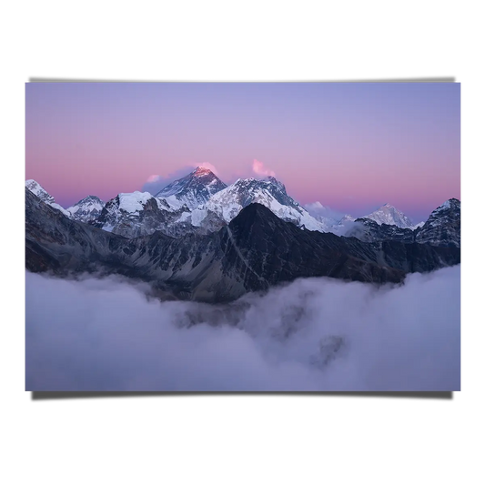 Mount Everest Covered In Clouds