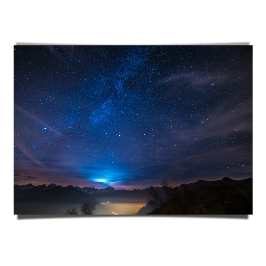 Night Alps Starry Sky