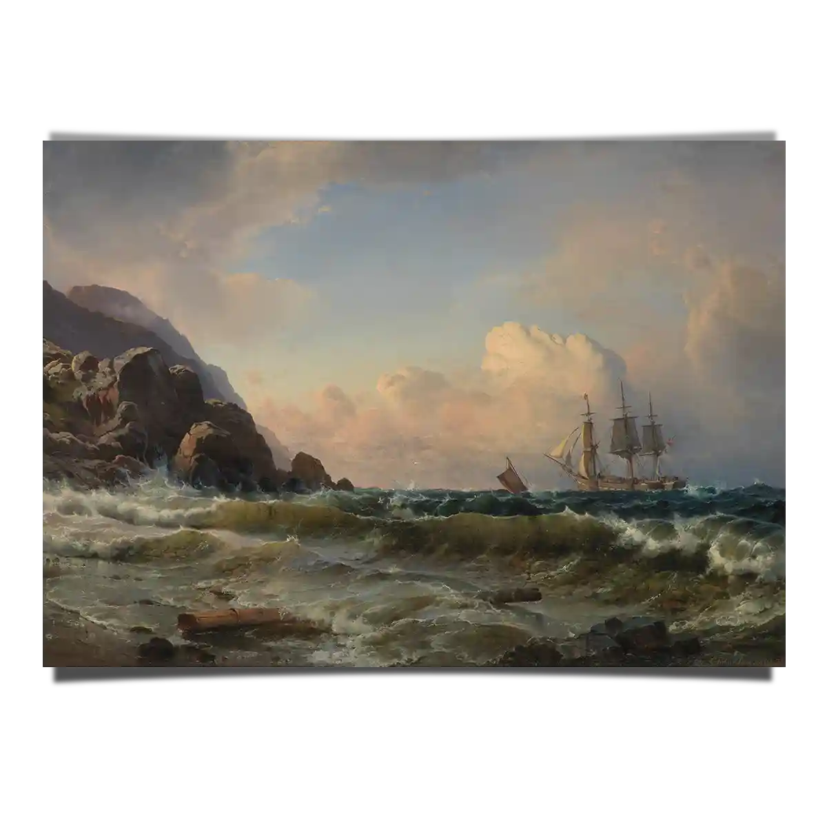 Norwegian Coastal Party by Carl Frederik Sorensen 1868-1873