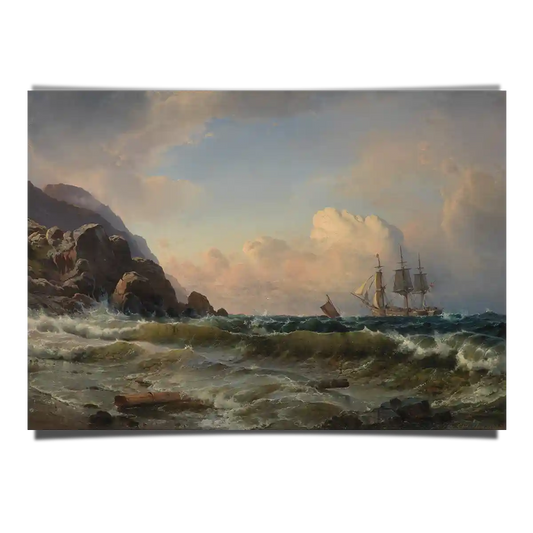 Norwegian Coastal Party by Carl Frederik Sorensen 1868-1873