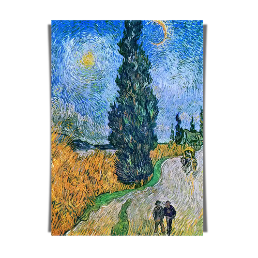Road With Cypress by Vincent Van Gogh 1890