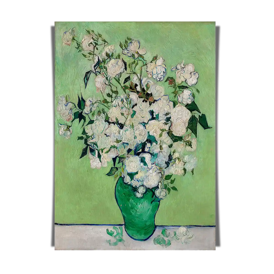 Roses by Vincent Van Gogh 1890