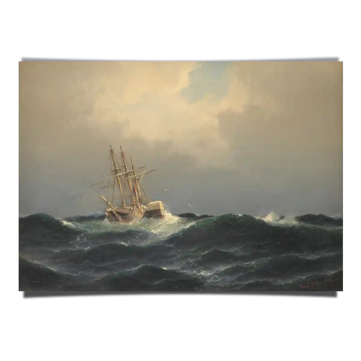 Rough Waves by Carl Bille 1863