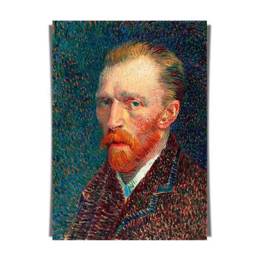Self Portrait in Red Coat by Vincent Van Gogh 1887