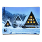 Shirakawago Winter Village at Dusk in Gifu Japan